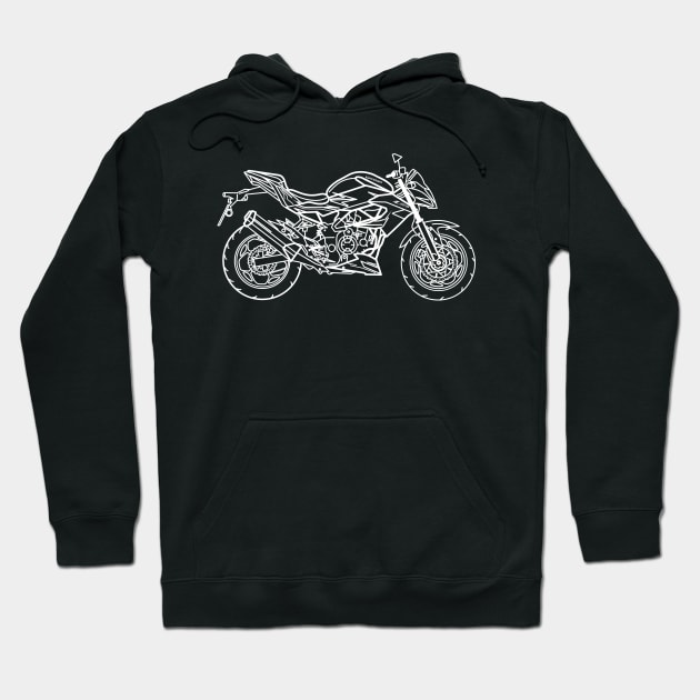 Kawasaki Z125 motorbike Hoodie by Aurealis